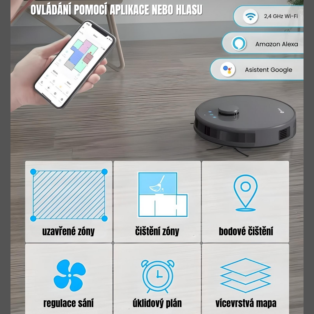 Inteligentní robotický vysavač 3 v 1 CleanPro™
