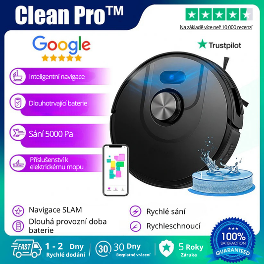 Inteligentní robotický vysavač 3 v 1 CleanPro™